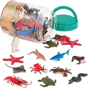 Battat AN6002Z Terra Sea Animals in Tube Action Figure Set,3.5"
