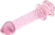 Anal Plug Sex Toys Vibrator Anal Dildos Glass Long Anal Plug Pink Glass Butt Plug Smooth But Plug Women Masturbation Dildos Sex Toys