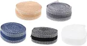5Rolls Practical Iron Hemming Tape for Pants Self Adhesive Clothing Strips for Jeans and Trousers Easy Modification No Sewing Required