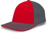 Pacific Headwear Trucker Flexfit Cap44; Graphite Large, Graphite/Black/Black