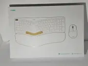 Nulea KM75 Advanced Ergonomic Wireless Keyboard & Mouse Combo Comfortable Grey