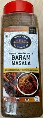 Garam Masala/Indian Blend/Powder Seasoning/Sazon/Kosher, Dhruv Mills 1.05 lb Jar