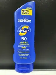 Coppertone Sport Sunscreen Lotion Broad Spectrum SPF50 4-in-1 8.75 oz Exp. 12/25