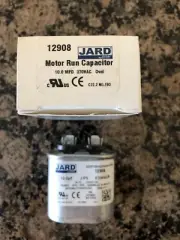 Motor Run Capacitor JARD Oval 10 Mfd 370vac 12908