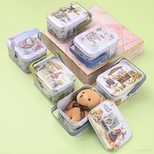 新款復活節裝飾用品創意手提馬口鐵盒餅乾盒兔子禮物盒鐵盒子