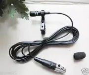 Tie Clip Lapel Voice Lavalier Mike Microphone For Samson (mini xlr)