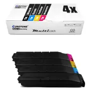 4x Eurotone Eco Cartridge for Kyocera Taskalfa 3550-ci 3550-cig 3050-ci 3051-ci