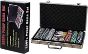 Poker Chips Set | 300 Board Game Chips | Multipurpose Casin0 Games for Parties | Casin0 Chips Set | Colorful Poker Set with Numbered Chips | Complete Poker Playing Game Set for Blackjack Tournament |