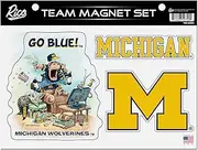 NCAA Michigan Wolverines Gary Patterson The Fan Team Magnet Set 8.5" x 11" - Home Décor - Regrigerator, Office, Kitchen
