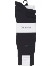 [Calvin Klein] 3-Pack Cotton Flat Knit Dress Socks