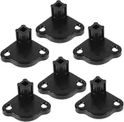HOODANCOS 6pcs Tent Pedestal Outdoor Awning Bracket Awning Parts Rv Awning Bottom Foot Replacement Awning Bottom Bracelet Tent Replacement Parts Awning Replacement Parts Black Plastic