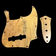 10 Holes Spalted maple wood Guitar Pickguard & control plates