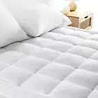 1000GSM Pillowtop Mattress Topper 45cm Deep & 100% Waterproof Mattress Protector
