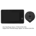 Digital Door Camera 4.3In Lcd Monitor Motion Detection Night Vision Waterp HOM