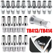 TR413/TR414 Chrome Car Truck Tire Wheel Tyre Valve Stem Hex Caps with Sleeves# (for: Honda)