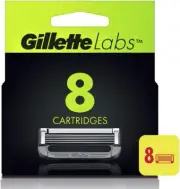 Genuine Gillette Labs 8 Pack Razor Blades Cartridges Made In U.S.A