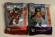 Wendy’s Kids Meal Toys Transformers Action Figures Hasbro Windblade Starscream