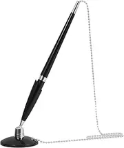 TEHAUX Bank Pen Chain Desktop Signature Pen Desk Fixed Pen for Office Business Hotel Black
