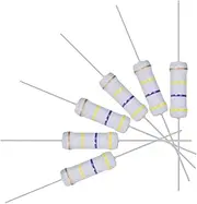 uxcell 100Pcs 470K Ohm Resistor, 2W 5% Tolerance Metal Oxide Film Resistors, Axial Lead, Flame Proof for DIY Electronic Projects and Experiments