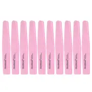 10pcs 100/180 Grit Nail Buffer Block, Sponge Buffing File Manicure Tool, Pink
