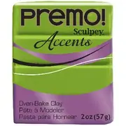 Sculpey Premo Modelling Clay Bright Green Pearl 57g