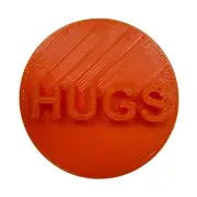 HUGS CANDY HEART COOKIE STAMP EMBOSSER MADE IN USA PR5462