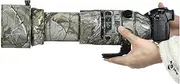 CHASING BIRDS Camouflage Waterproof Lens Coat for Olympus 150-600mm F5-6.3 is ED MSC Rainproof Lens Protective Cover (Withered Leaf Camouflage, with 1.4X and 2.0X TC)