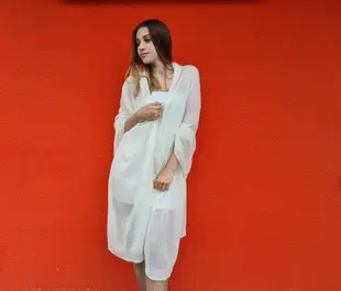 Long white mohair cardigan for wedding light mesh oversize shawl