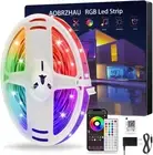 LED Light Strip, Flexible, Dimmable 50 Ft Music Sync Smart RGB LED Lights, Color