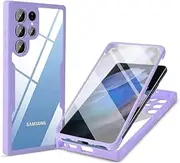 360 Full Protection Case for Samsung Galaxy S22 Ultra S21FE S21 Plus A13 A32 A51 A71 A52 A72 A53 A73 Shockproof Soft Clear Cover,T6,for Samsung S21FE