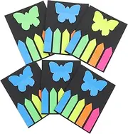 GRADENEVE 6 Sets Transparent Sticky Page Markers Self Adhesive Book Tabs for Notebooks Multi Use Index Stickers and Practical Page Flags for Organization