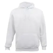 Adult Unisex Men's Basic Plain Hoodie Pullover Sweater Sweatshirt Jumper - White