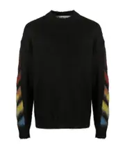 Off-White Gradient Diagonal Print Knitted Jumper S,L,M Black
