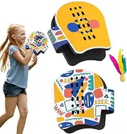Family Paddle Game, Shuttlecock Sport, Portable Paddle Game, Hand-Eye Coordination Game, Balance Training Ball Sport, Kids and Adults Paddle Game, Outdoor Paddle Game, Family Sports Game