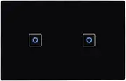 AU/NZ Approved ZigBee Smart Two Gang Light Switch for Home Automation, Alexa Voice Control - Black 2 Gang