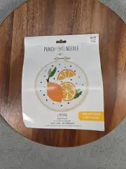 Punch Needle Creations Kit “Lemons” New in Package Yarn & Pattern Hoop & Fabric