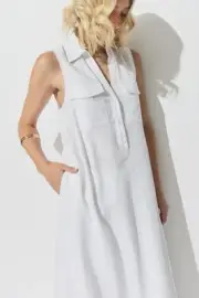 Decjuba D LUXE LINEN BLEND MAXI DRESS Size M RRP $149.95