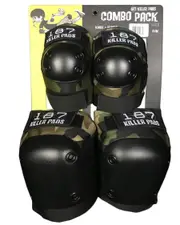 [187 Killer Pads] 187 Killer Pads Skate Gear Protective Combo Pack in Camo Size XS