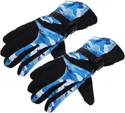 [MUSISALY] 1 Pair Ski Gloves Warm Gloves Snow Gloves for Snowboards Waterproof Gloves for Men Winter Gloves Men's Gloves Mittens Gloves for Winter Ski Snowboard Gloves Tarpaulin Blue