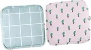 Mikinona 2Pcs Portable Menstrual Pad Pouches Reusable Sanitary Napkin Storage Bags for Travel and Outdoor Use Compact Design for Period Bags