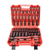 1/2" Drive Impact Socket Set,66-Piece 6 Point Deep&Standard Socket Set, CR-V ...