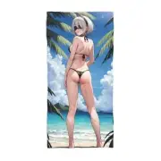 Anime Girl Nier Automata YoRHa No.2 Type B (2B) Bikini Beach Towel