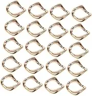 KALLORY 100pcs Rose Gold Electroplating Chains Plastic Buckle Decorative Chains Fashion Hip Hop Jewelry for DIY Craft Projects