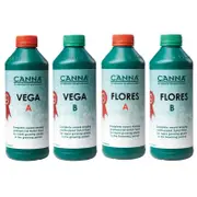 Canna Vega + Flores Classic A/B Sets - 1L - Complete Grow + Flower Kit