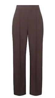 Decjuba Noelle Split Leg Pant Chocolate Size 12 BNIP
