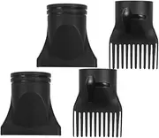 4pcs Hair Diffuser Attachment Set Plastic Diffuser for Hair Dryer Styling and Drying Accessories for Salon and Home Blow Dryer Nozzle