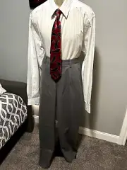 DOCKERS BIG & TALL PLEATED SIGNATURE CLASSIC FIT PANTS 40/36 NWT