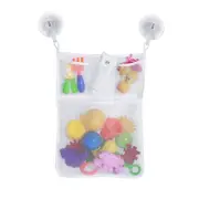 Folding Bathroom Hanging Mesh Baby Bath Toy Net Suction Cup Storage Bag