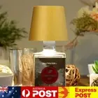 AU Wireless Bottle Lamp Rechargeable RGB Light Modes & 3 Color Table Lamp (Gold)