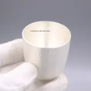 Pure Solid S999 Fine Silver Wine Cup Handmade Hammer Mug Coofee Cup 1.88inchH